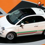 Italian Flag Vinyl PVC Side Skirt Stripes Stickers Decal Car Sticker and Decal Car Accessaries for Fiat 500 Abarth 2 PCS